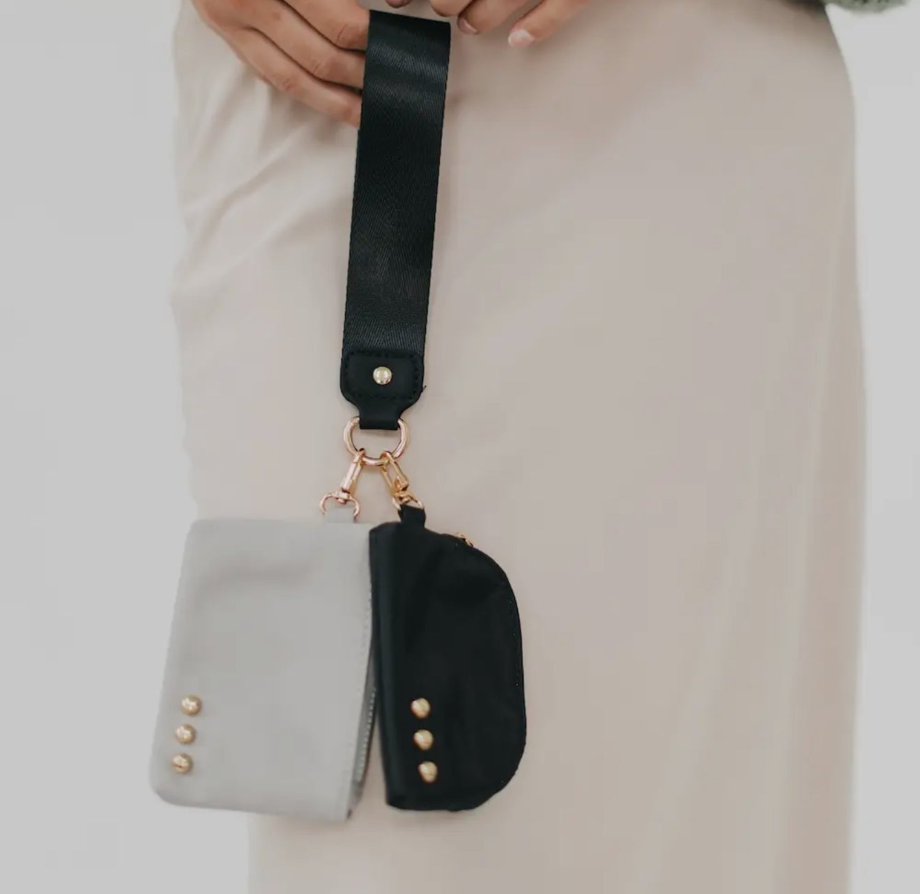 Dolly Dual Pouch Wristlet- 3 Colors