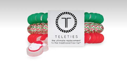 Spiral Hair Coils- Small- Santa Baby Hair Ties