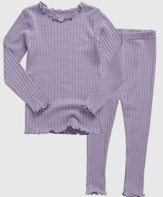 Shirring Light Purple Pajamas