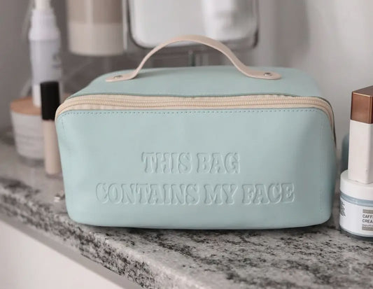 This Bag Contains My Face -Hold All Make Up Bag