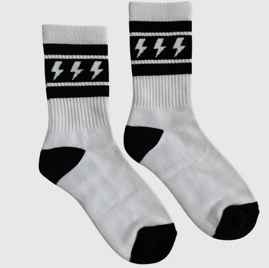 Lightning Bolt Crew Socks