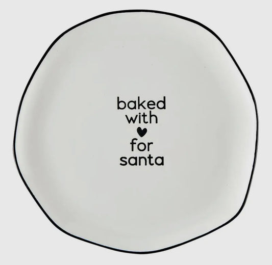 Ceramic Plate- For Santa