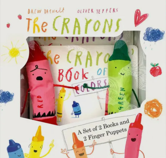 Crayons Board Books + Finger Puppets